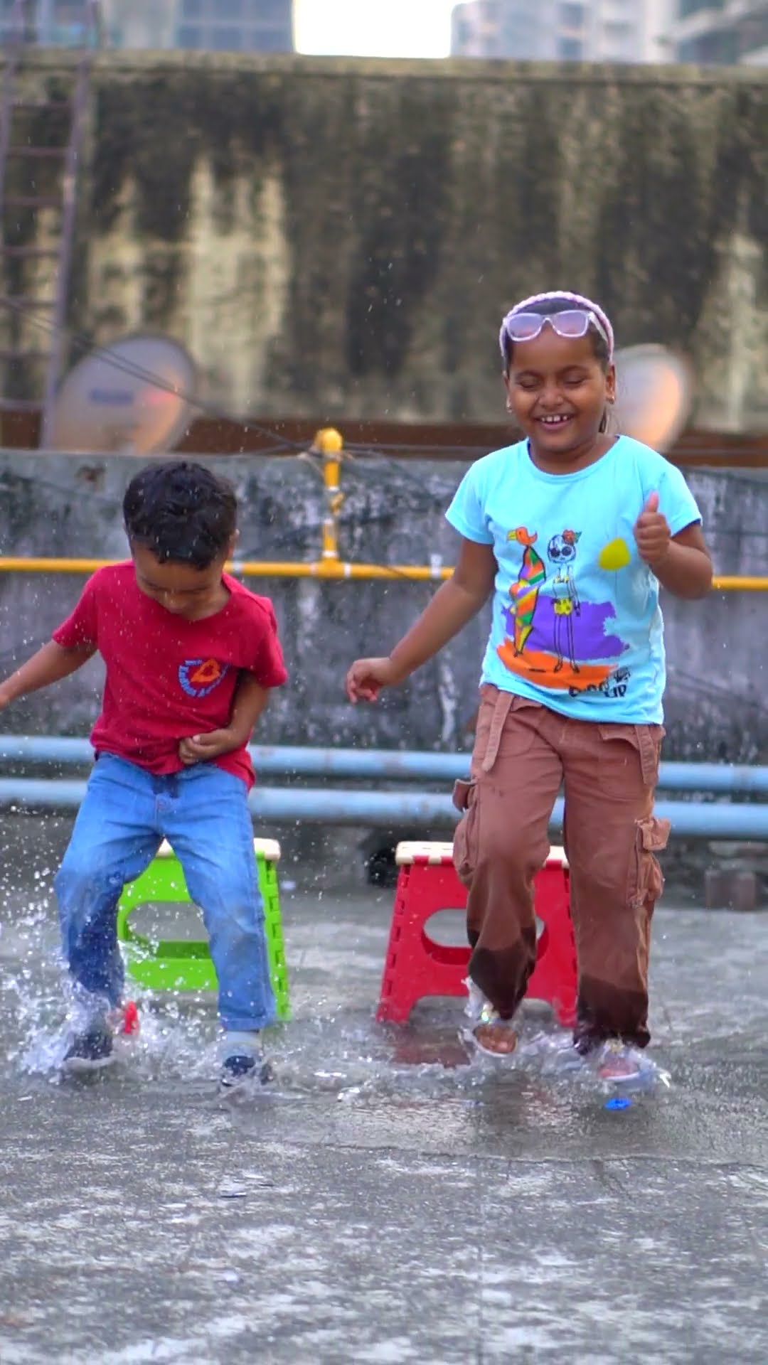 Anam Arhaan Balloon Jump challenge ?? #shorts #viralvideo #trendingshorts