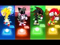 Super sonic exe  tails exe fnf  shadow exe fnf  classic knuckles tiles hop