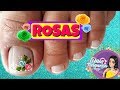 Facil diseño de uñas con rosas - Decoración de uñas rosas - Diseño fácil de uñas con rosas