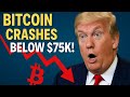 Bitcoin Crashes Below $75K! | Trump’s Tariffs & Crypto Chaos Explained 🔥Crypto Today News