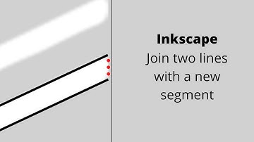 Inkscape | How to join two lines together with a new segment