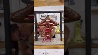 Upside Down Hanging Spider-Man Cake