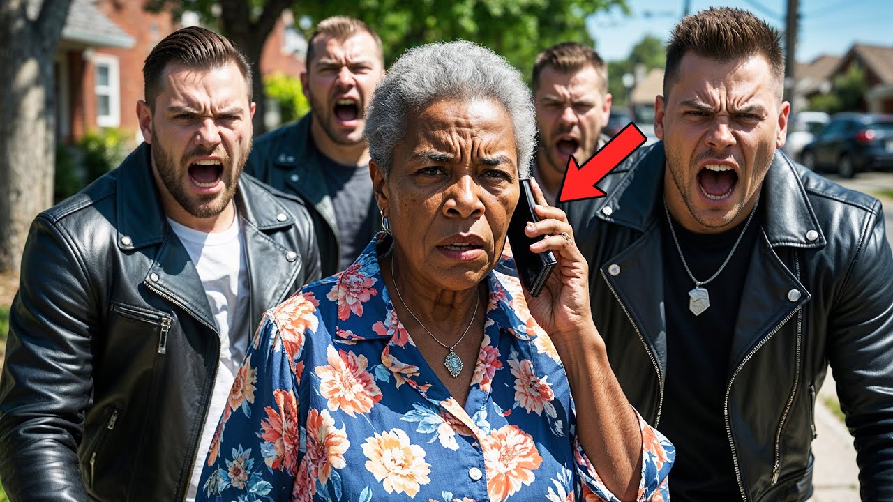 Outline Video 74 Year Old Black Woman Harassed By Gang, Until She Makes One Phone Call
