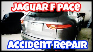 Jaguar f pace tailgate and bumper repair pt1