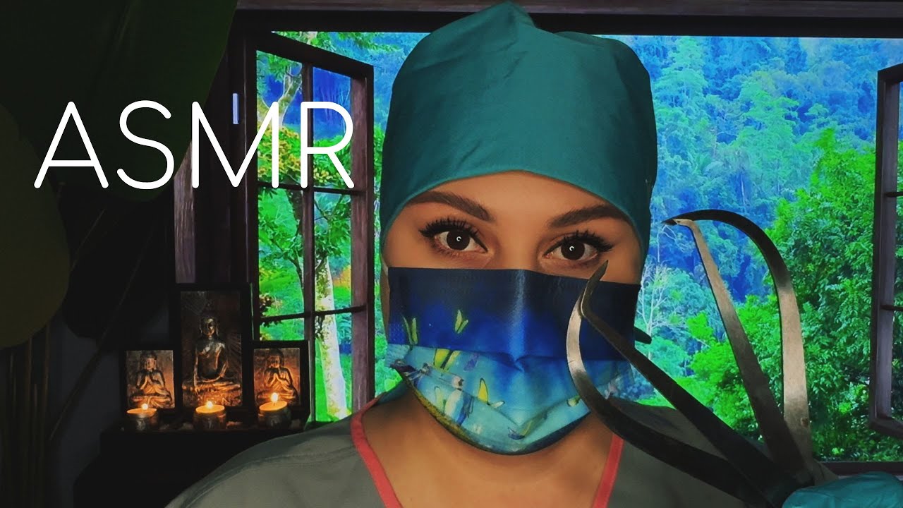ASMR | A Doctor's Examination Somewhere In The Tropical Forest 💚😷🌳🌲