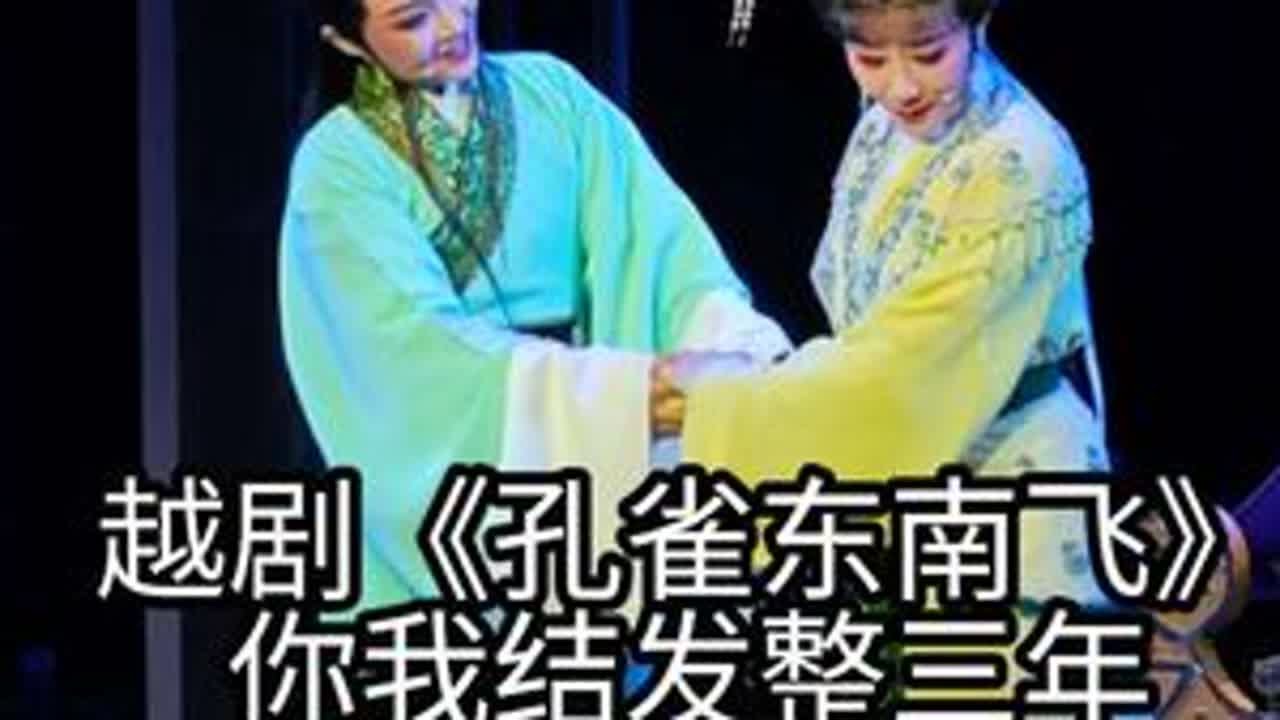 越剧《孔雀东南飞》你我结发整三年 上海越剧院红楼团  焦仲卿：王柔桑 刘兰芝：盛舒扬