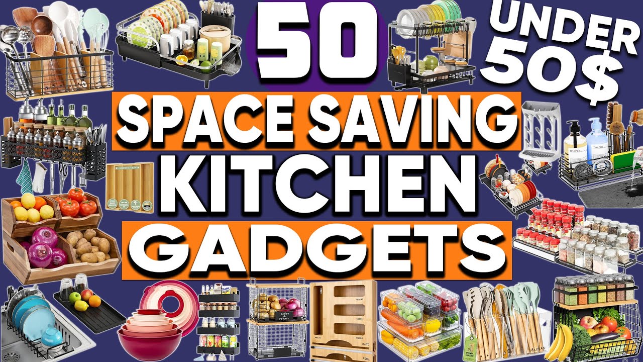 50 Space Saving Kitchen Gadgets Under $50 on Amazon - YouTube