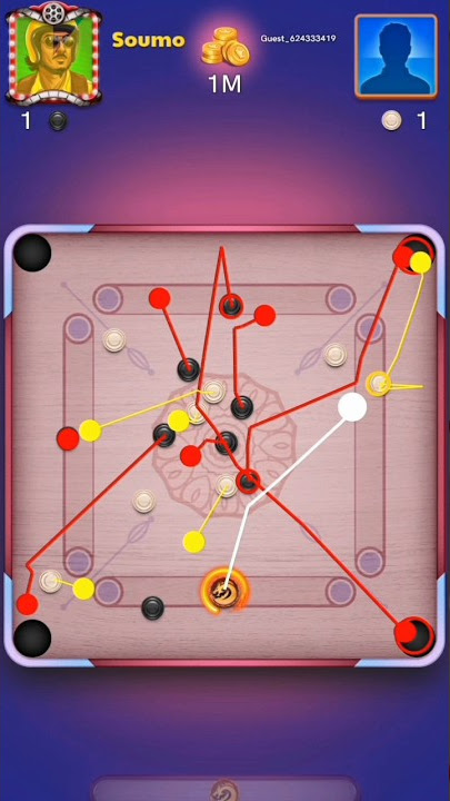 CARROM POOL FULL AUTO PLAY MATCH 💥💥 || SINGAPORE 1 MILLION COINS GAME DANGEROUS 🇮🇳💥 #carromdiscpool