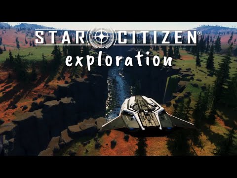 Star Citizen Relaxing Longplay - Peaceful New Canyon River Exploration (No Commentary)