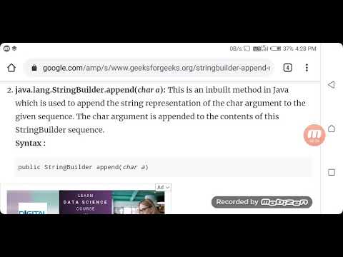 String builder append() method(3)