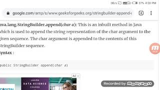 String builder append() method(3)