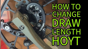 Change draw length on a Hoyt Alpha X - How To archery