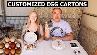 How to Stamp Egg Cartons - Custom Egg Cartons