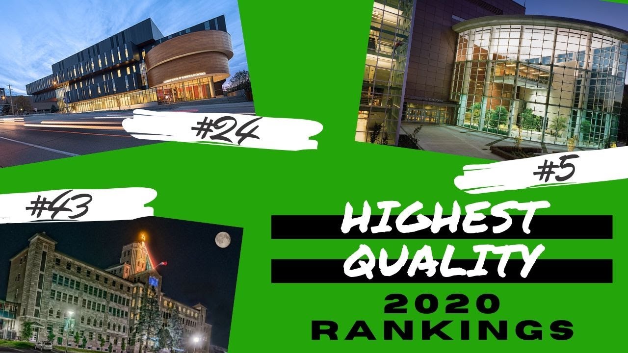 Canadian Universities 2020 Rankings: Highest Quality - YouTube