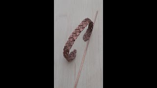 best diy copper wire bracelet #shorts