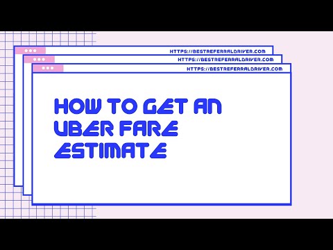 Video: Hoe schat ik een uber-tarief?