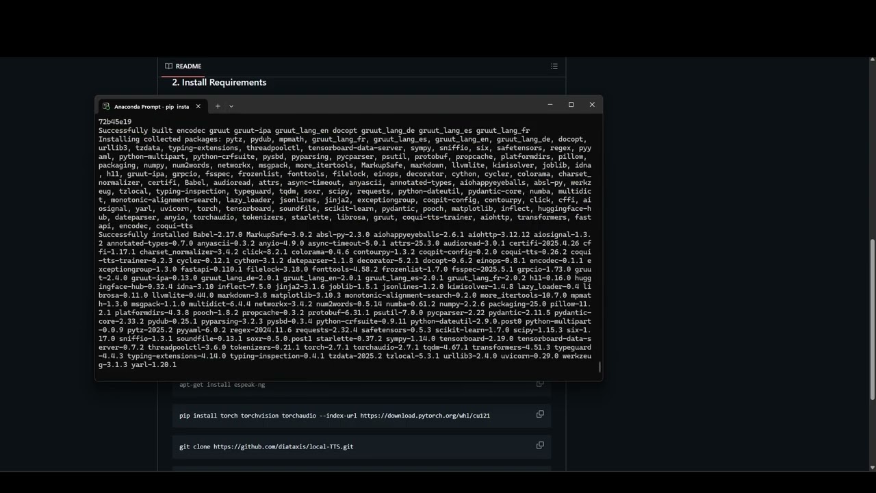 Guide to run TTS in local with eudaimonia