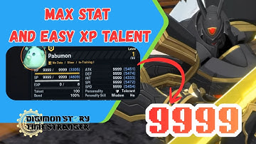 9999 STAT and EASY XP TALENT | Digimon Story Time Stranger