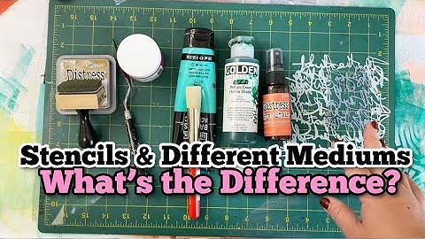 Stencils & Dry to Wet Mediums - Understanding Roll Under