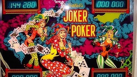 1978 Gottlieb JOKER POKER Pinball Machine In Action