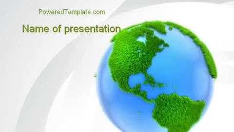 World in Forest PowerPoint Template by PoweredTemplate.com
