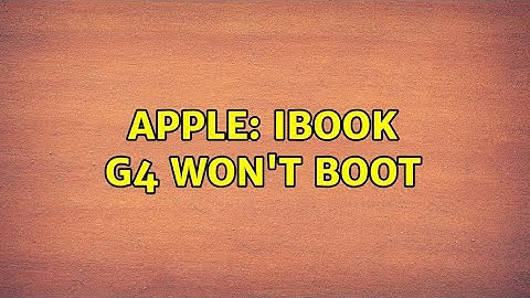 Apple: iBook G4 won