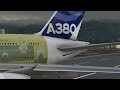 Witness the historymaking a380x on its first test flight  msfs2020