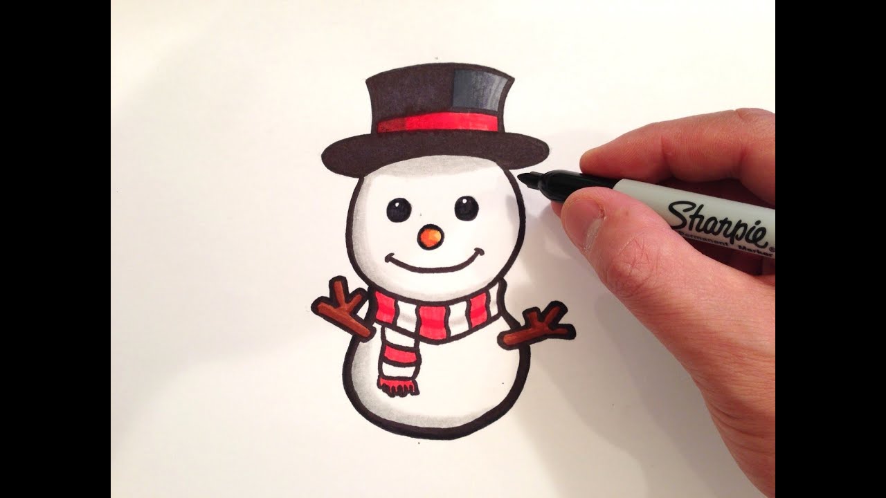 How To Draw A Snowman // Snowman Drawing // Christmas Drawing // Step By  Step // Pencil Drawing | Christmas drawing, Christmas sketch, Draw a snowman