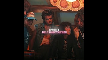 From A Bully To Babysitter - "Steve Harrington" Edit - EEYUH x Fluxxwave ( Slowed ) #shorts