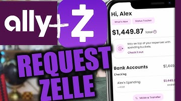 How to Request Money with Zelle on Ally Bank (App)