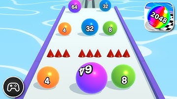 Ball Run 2048 - Gameplay Walkthrough Part 36 - Racing Game Levels 381-389 (iOS, Android)