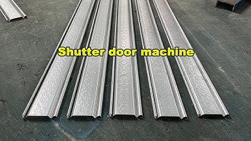 roller shutter door forming machine | slat door machine  | door shutter roll forming machine