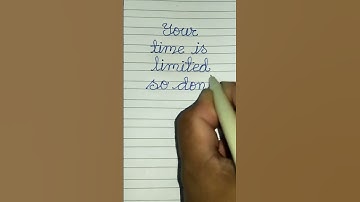 Best Motivational Quote | Calligraphy | Cursive Handwriting #shortvideo