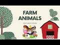 Farm animals talking flashcards with toms magic english