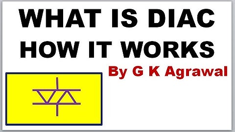 DIAC, What is Diac, how it works