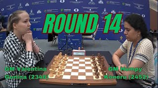 Valentina Gunina - Humpy Koneru | Womens World Blitz 2023 | Round 14