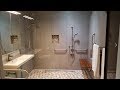 Wheelchair Accessible Bathroom - Curbless / Roll in shower