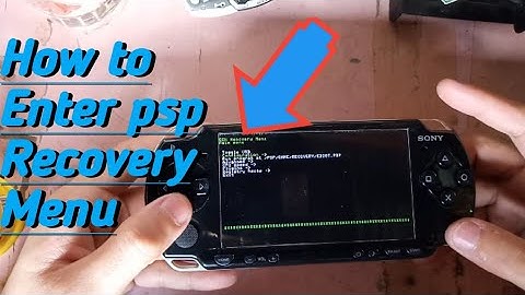 How to Enter Psp Recovery Menu