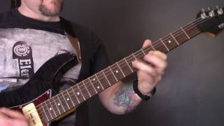 Video thumbnail of "Satanic Warmaster - The Vampiric Tyrant Guitar Lesson"