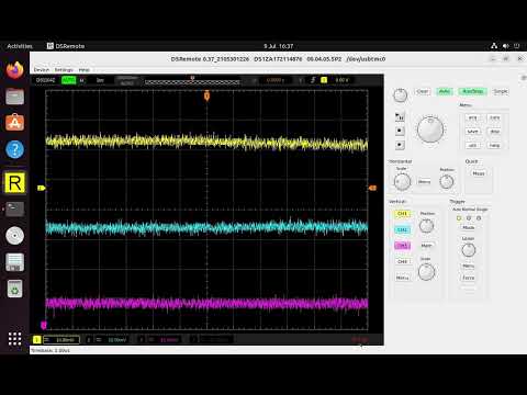 dsremote rigol ds1054z - having a look at the waveform fps