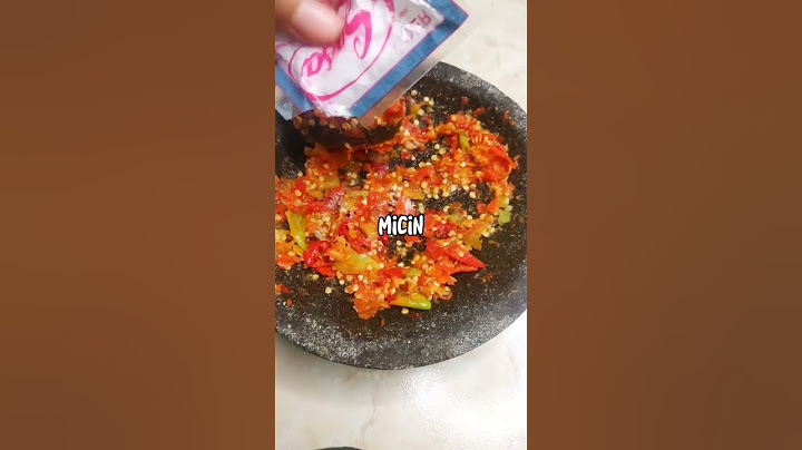 RESEP SAMBAL TERENAK! GURIH PEDAS! CUMA PAKE BAWANG PUTIH