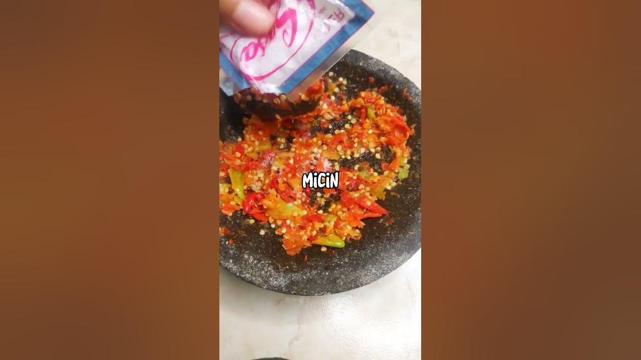 RESEP SAMBAL TERENAK! GURIH PEDAS! CUMA PAKE BAWANG PUTIH