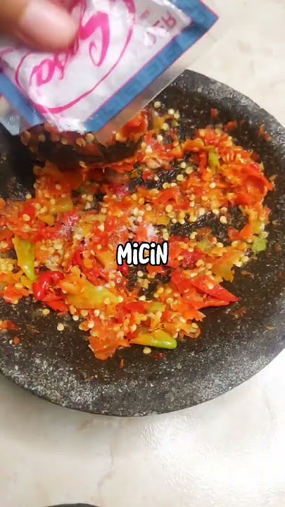 RESEP SAMBAL TERENAK! GURIH PEDAS! CUMA PAKE BAWANG PUTIH