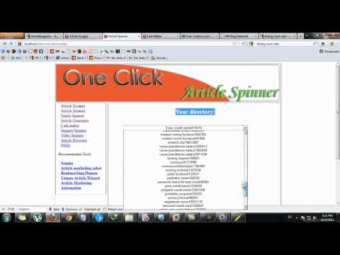 One Click Article Spinner Scraper & Spinner
