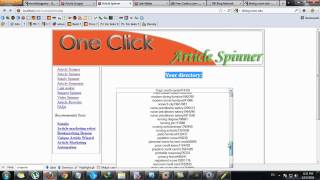 One Click Article Spinner Scraper & Spinner