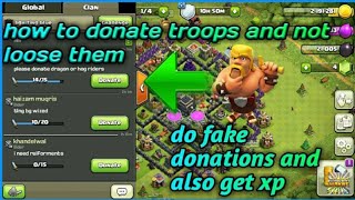How to do fake donations prank your clan mates!!!! in - CLASH OF CLANS!!!!!!! screenshot 4