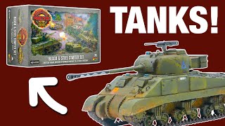 SKIRMISH GAME with TANKS! Unboxing 1/56 Scale Achtung Panzer by Warlord Games