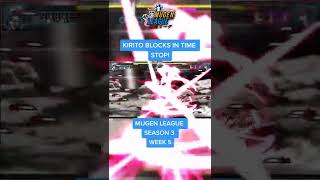 Kirito Blocks IN TIME STOP!
