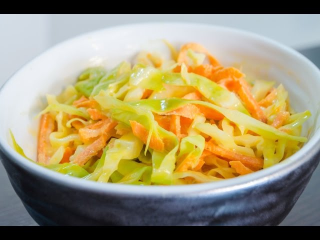 Ensalada de Repollo y Zanahoria - Receta especial para acompañar carnes -  YouTube