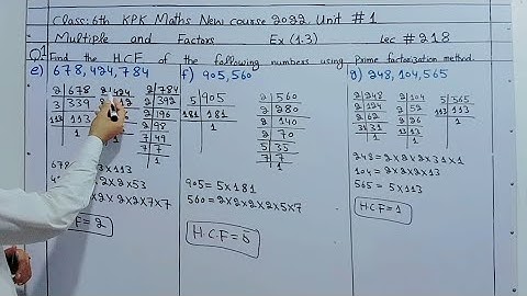 Hcf by prime factorization in pashto | Hcf of numbers in pashto | Hcf in pashto | Maths For Genius
